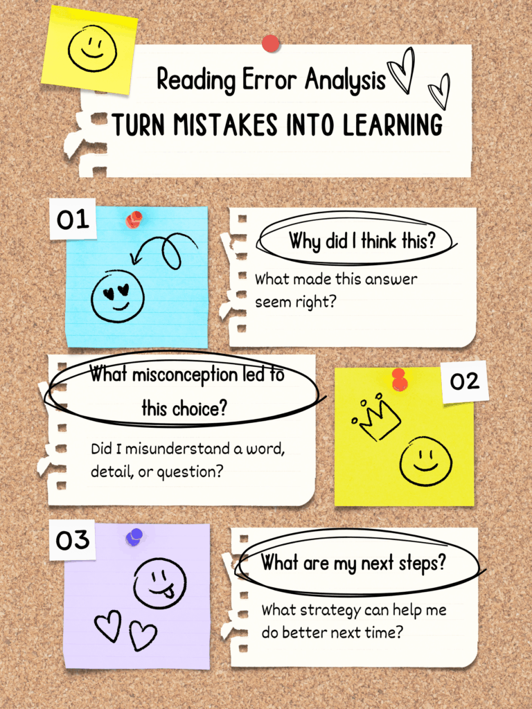 Reading error analysis for 3rd, 4th, 5th grade.