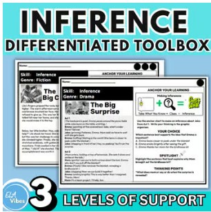 Differentiated reading instruction for 3rd 4th 5th grade