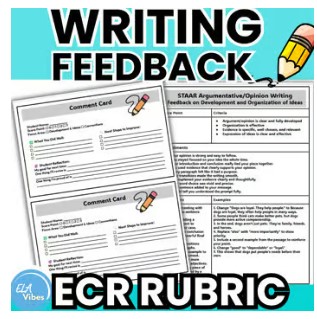 Good feedback on student writing and specific examples