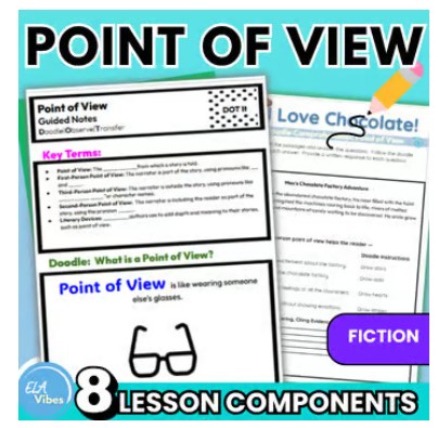 Point of View lesson and graphic organizer